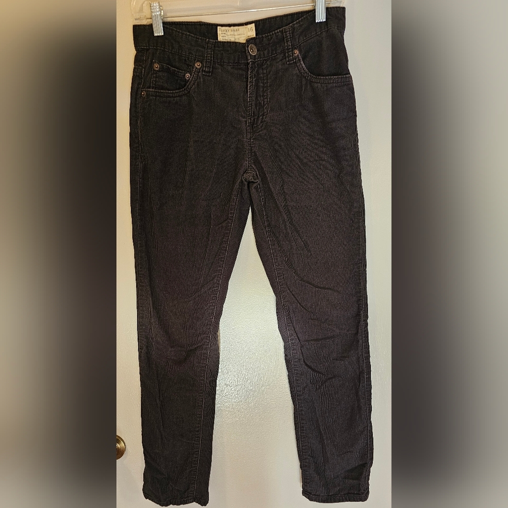Lucky Brand Black 100% Cotton Corduroys Size 16 (29x30)